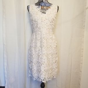 White lace bride wedding summer short dress